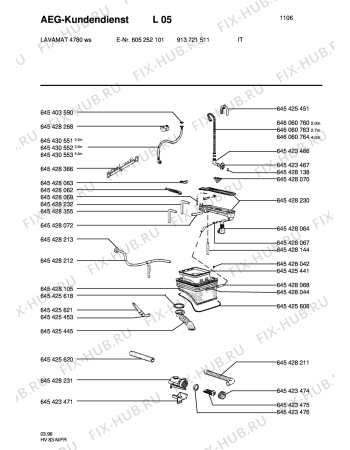 Схема №1 LAV 2430 с изображением Спецфильтр Aeg 8996454281446